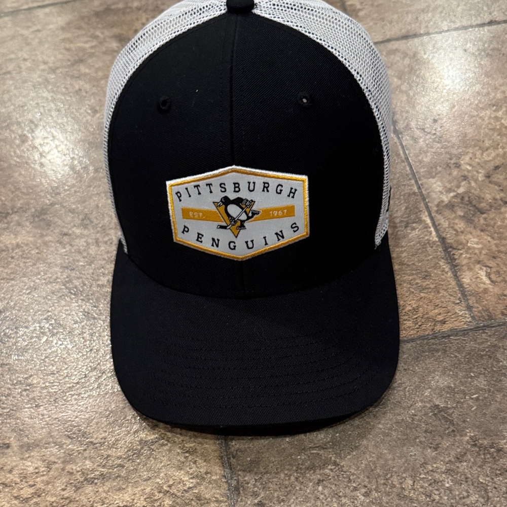 47 Brand Pittsburgh Penguins Black and White Hat